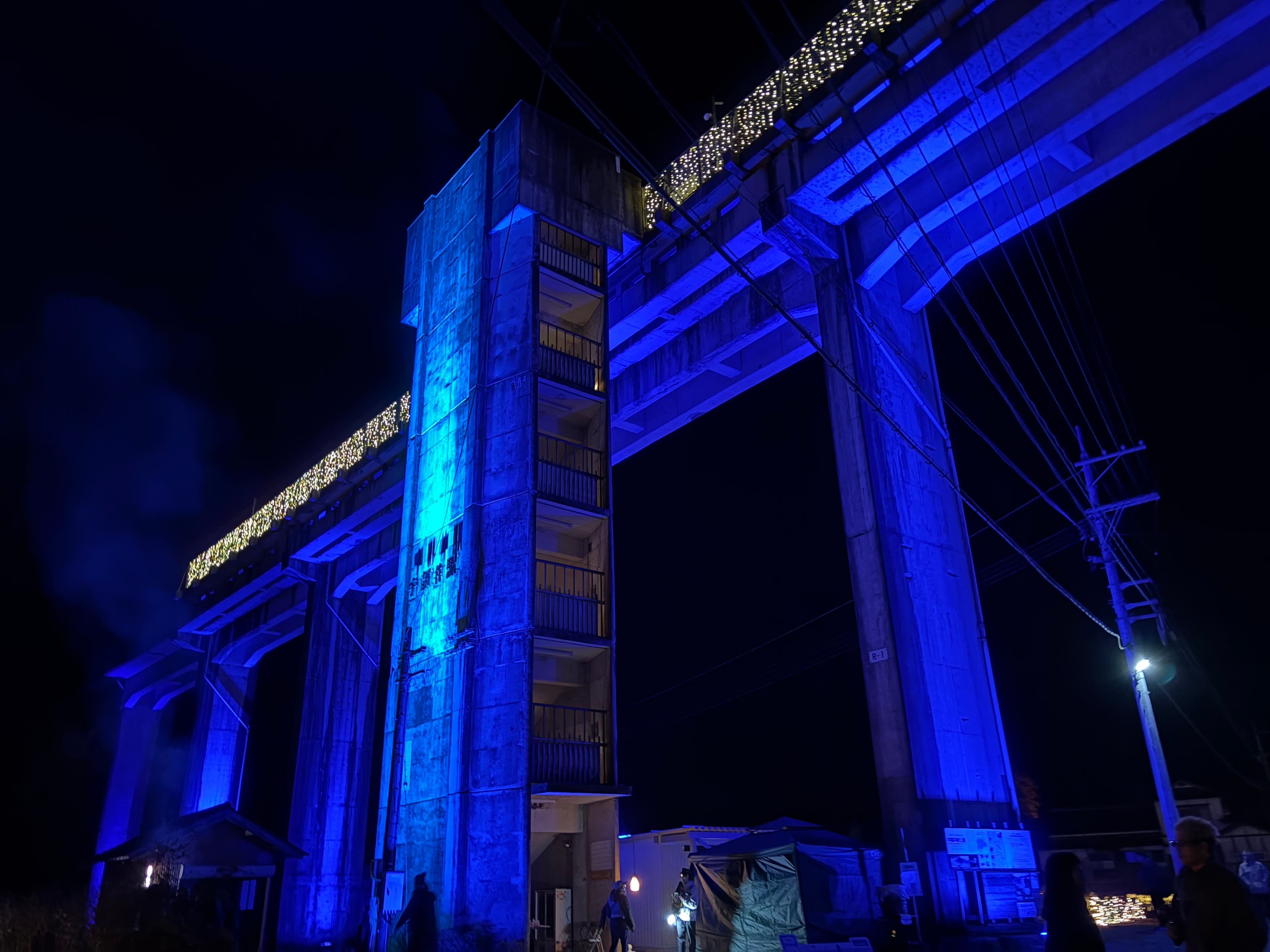 INAKAイルミ屋台村の様子（2022年撮影）